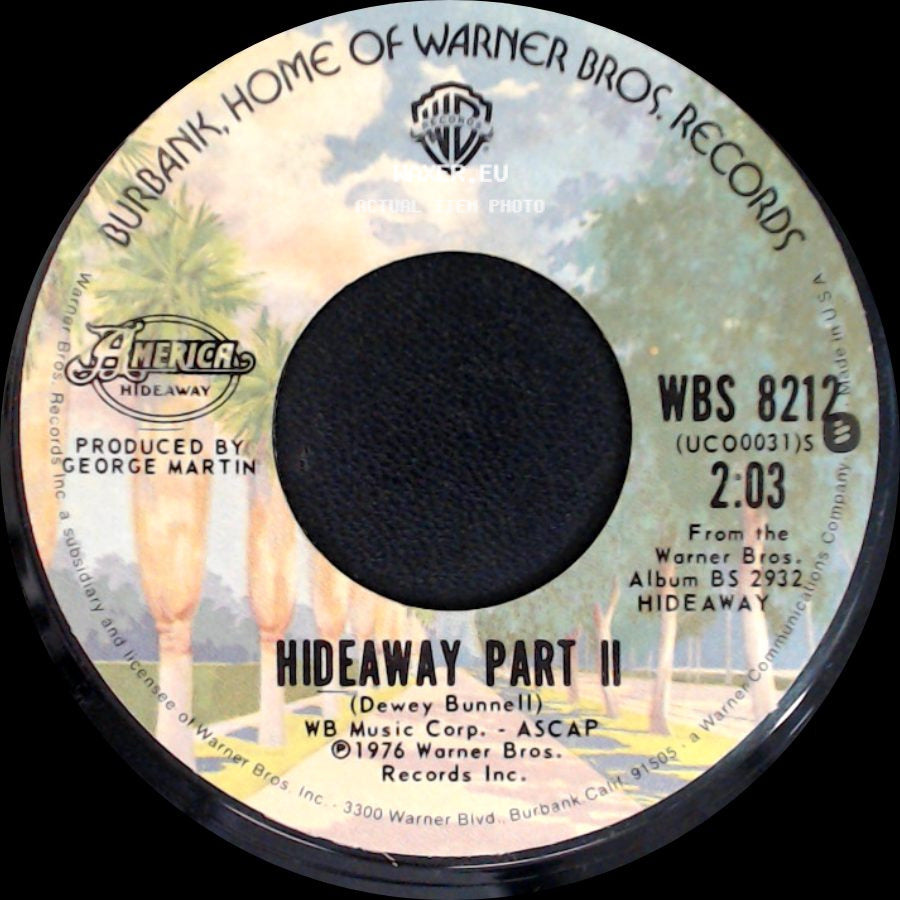 America - Hideaway Part Ii / Today's The Day side A