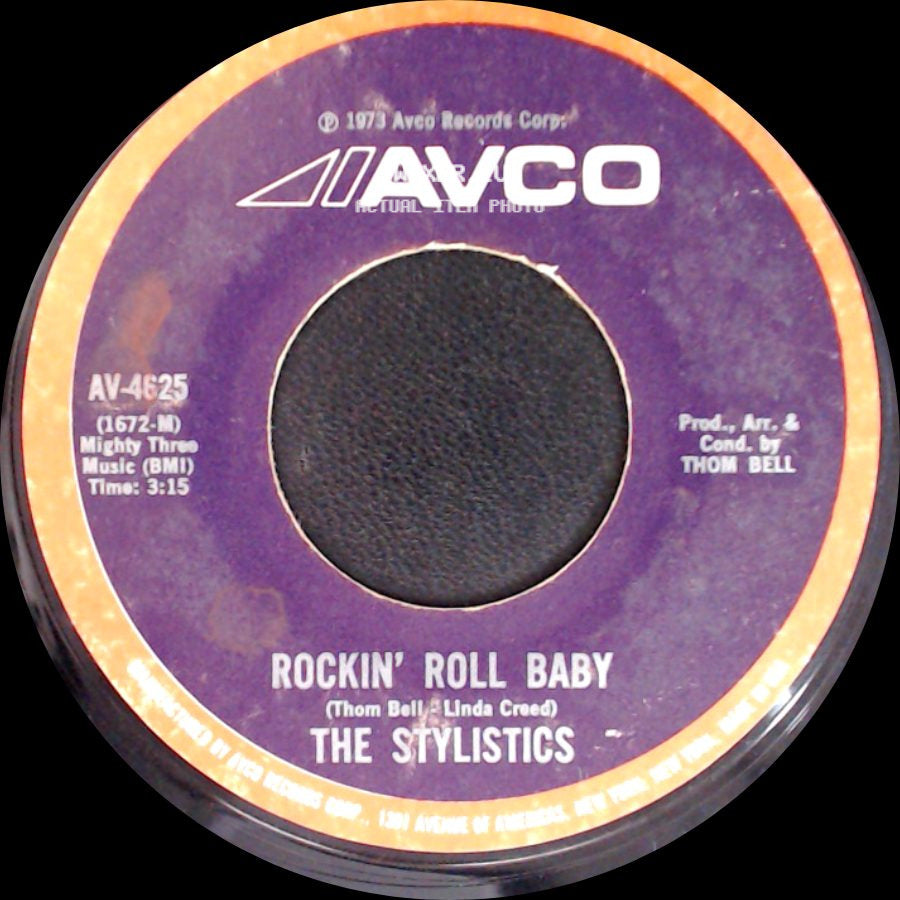 The Stylistics - Pieces / Rockin' Roll Baby side B