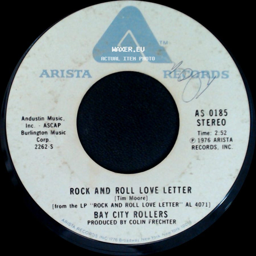 Bay City Rollers - Shanghai'd In Love / Rock And Roll Love Letter side B