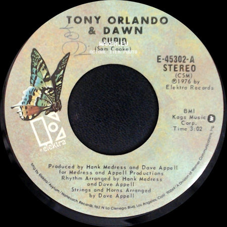 Tony Orlando & Dawn - (You're) Growin' On Me / Cupid side B