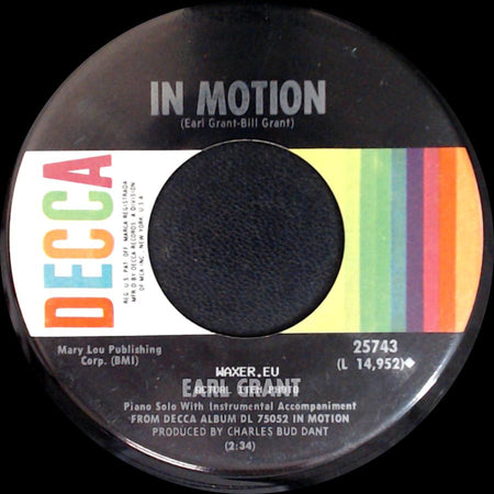 Earl Grant - In Motion / Bewitched side A