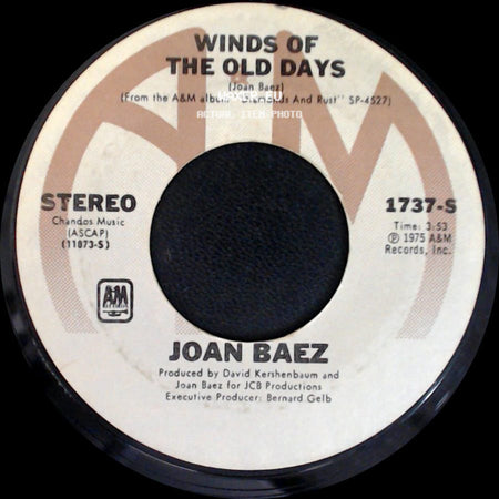 Joan Baez - Diamonds And Rust / Winds Of The Old Days side B