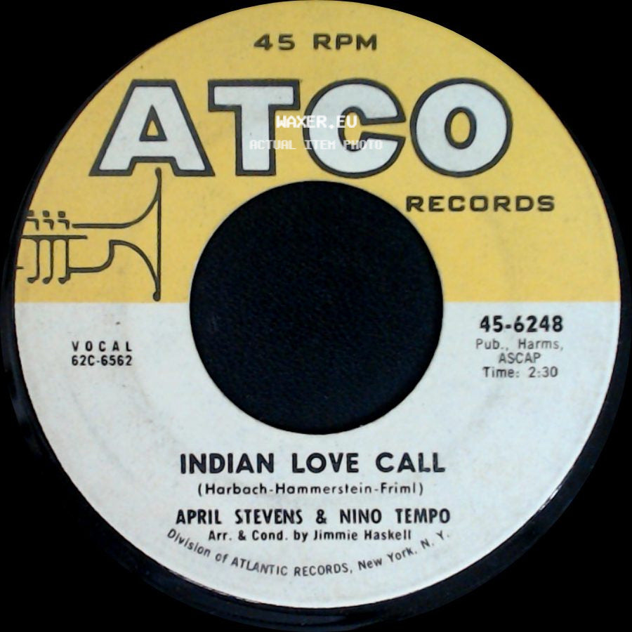 April Stevens & Nino Tempo - Paradise / Indian Love Call side B