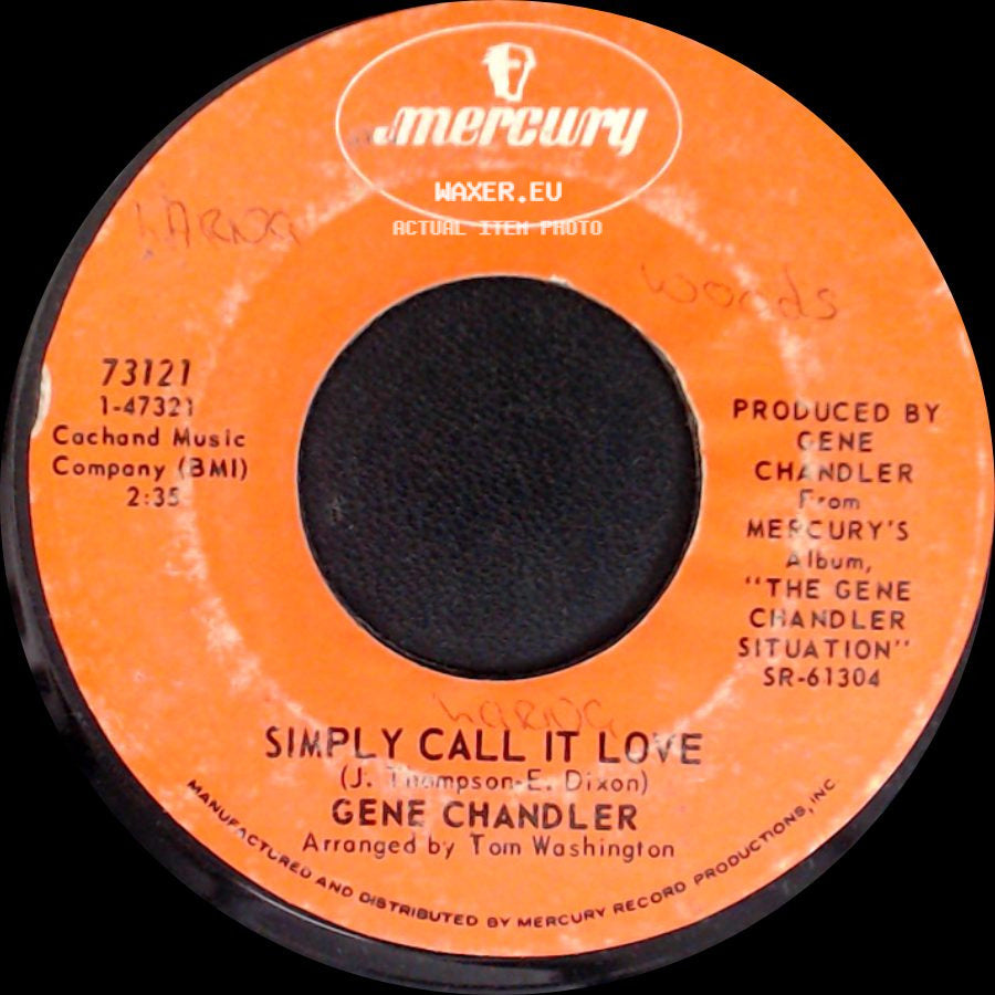 Gene Chandler - Simply Call It Love / Give Me A Chance side A