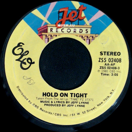 Elo - When Time Stood Still / Hold On Tight side B