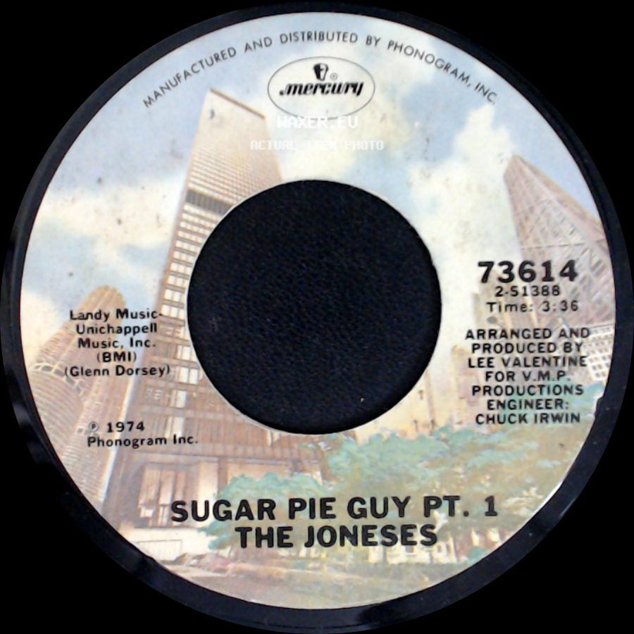 The Joneses - Sugar Pie Guy Pt. 2 / Sugar Pie Guy Pt. 1 side B