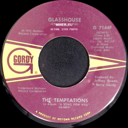 The Temptations - Glasshouse / The Prophet side A