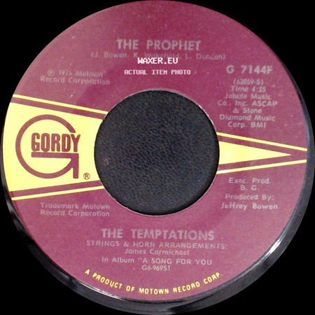 The Temptations - Glasshouse / The Prophet side B