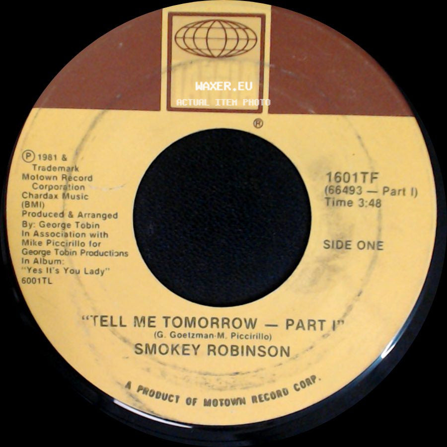 Smokey Robinson - Tell Me Tomorrow - Part I / Tell Me Tomorrow - Part Ii side A
