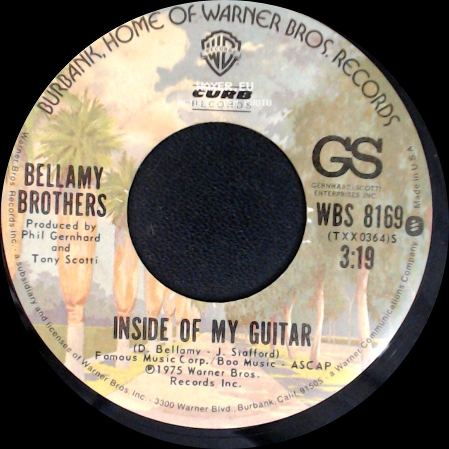 Bellamy Brothers - Inside Of My Guitar / Let Your Love Flow side A