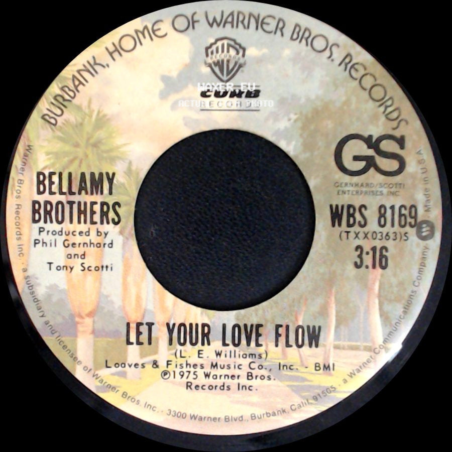 Bellamy Brothers - Inside Of My Guitar / Let Your Love Flow side B