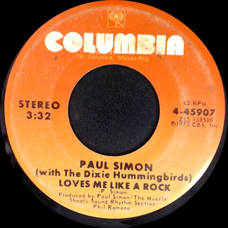 Paul Simon (With The Dixie Hummingbirds) - Loves Me Like A Rock / Learn How To Fall side A