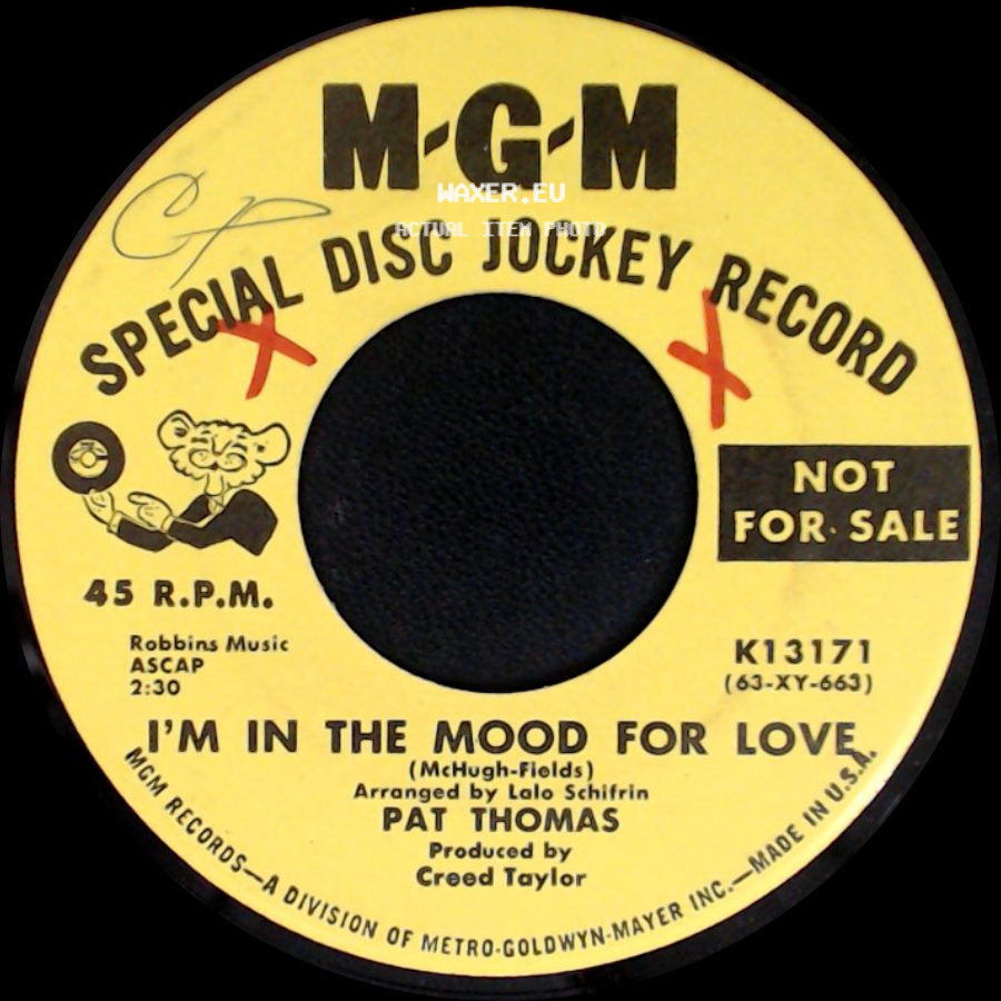 Pat Thomas - Just Say Auf Wiederseh'n / I'm In The Mood For Love side B