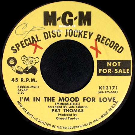Pat Thomas - Just Say Auf Wiederseh'n / I'm In The Mood For Love side B