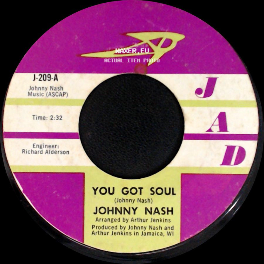 Johnny Nash - You Got Soul / Don't Cry side A