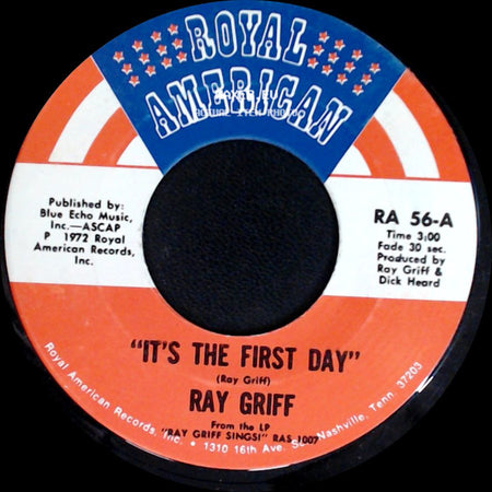 Ray Griff - It's The First Day / Waxahachie Woman side A