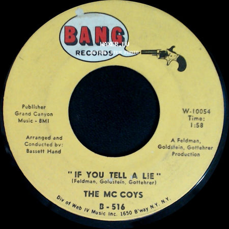 The Mc Coys - If You Tell A Lie / Up And Down side A