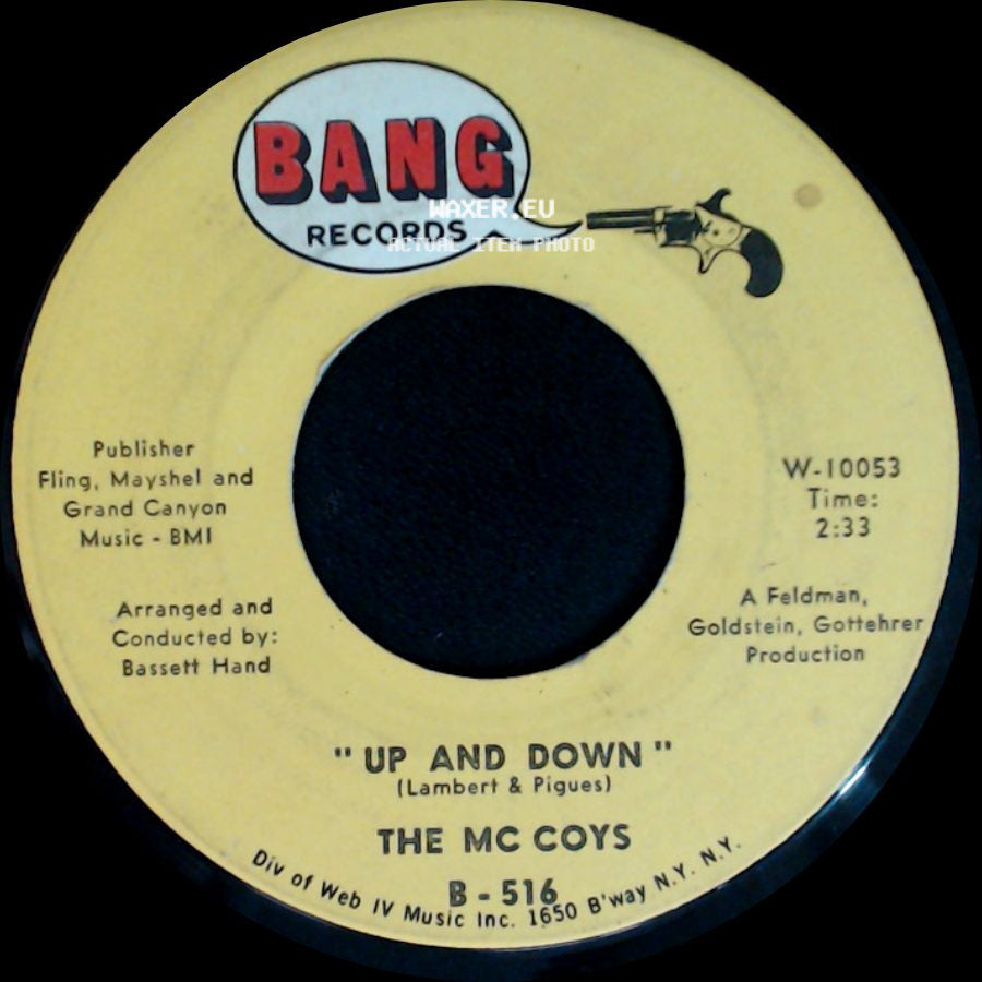 The Mc Coys - If You Tell A Lie / Up And Down side B