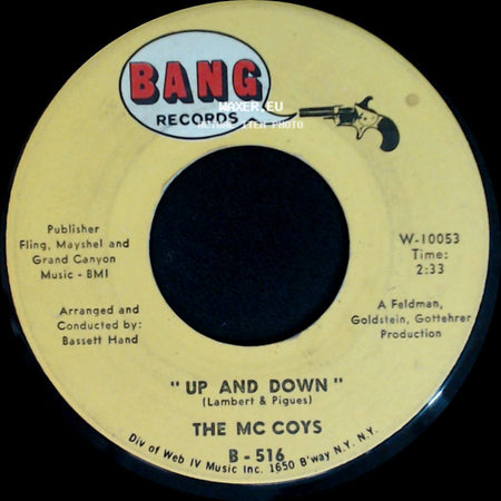 The Mc Coys - If You Tell A Lie / Up And Down side B
