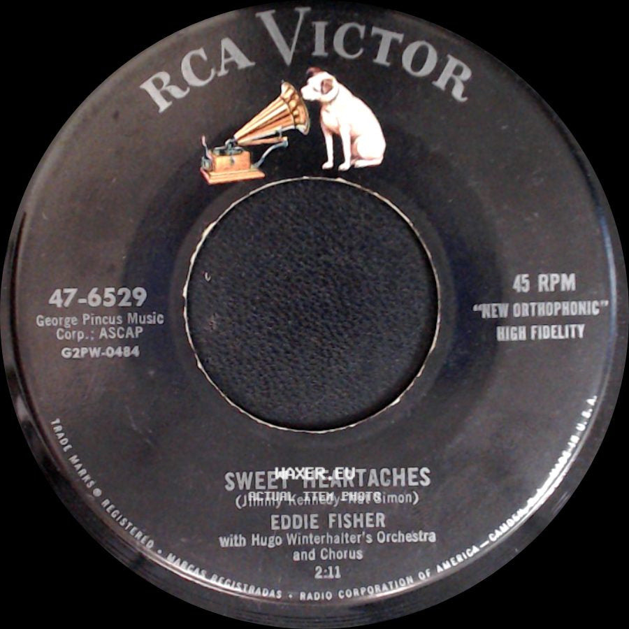 Eddie Fisher - Sweet Heartaches / On The Street Where You Live side A