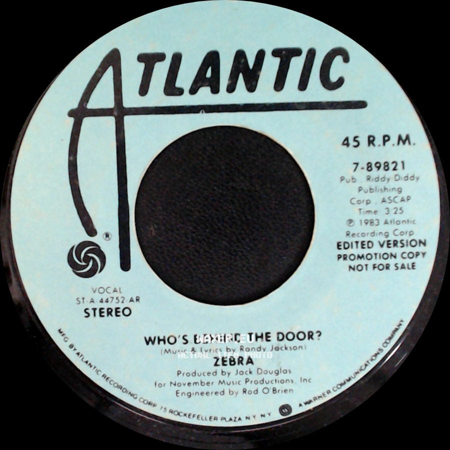 Zebra - Who's Behind The Door? / Who's Behind The Door? side B