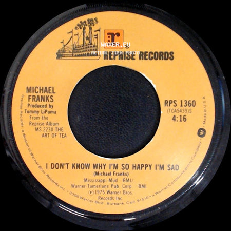Michael Franks - Popsicle Toes / I Don't Know Why I'm So Happy I'm Sad side B