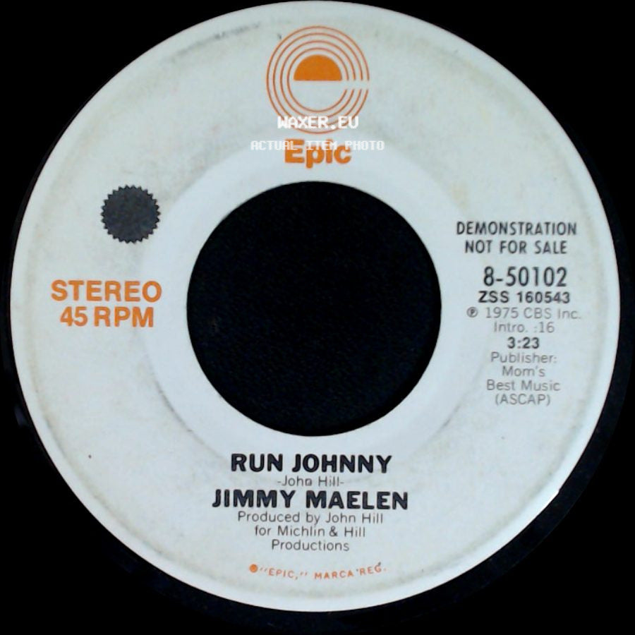 Jimmy Maelen - Run Johnny / Run Johnny side B