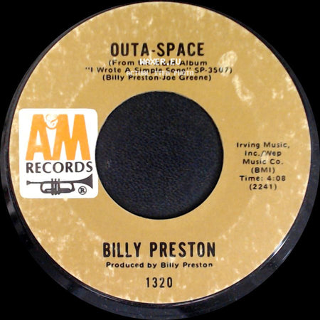 Billy Preston - Outa-Space / I Wrote A Simple Song side A