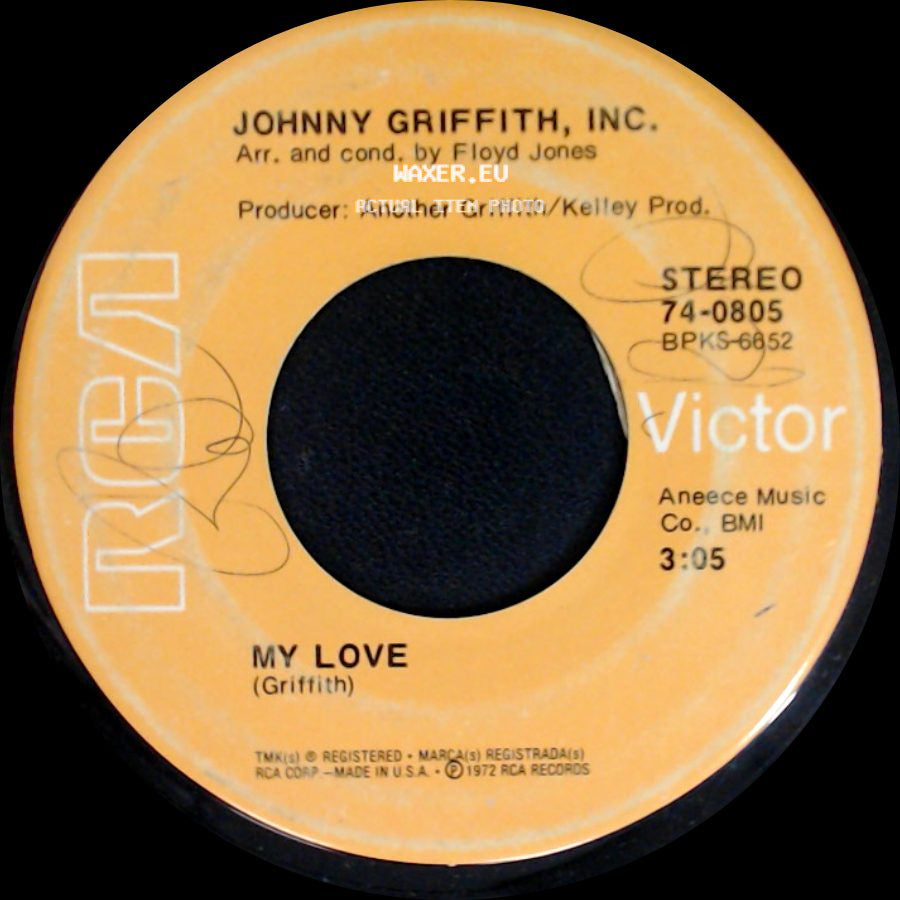 Johnny Griffith, Inc. - My Love / Grand Central Shuttle side A