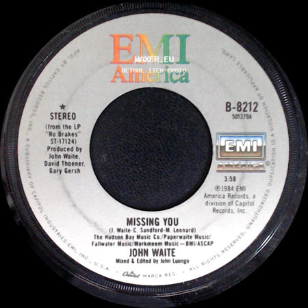 John Waite - Missing You / For Your Love side A