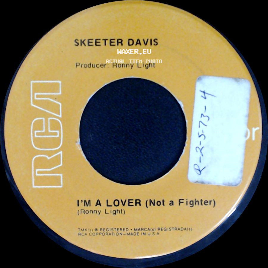 Skeeter Davis - I Didn't Cry Today / I'm A Lover (Not A Fighter) side B