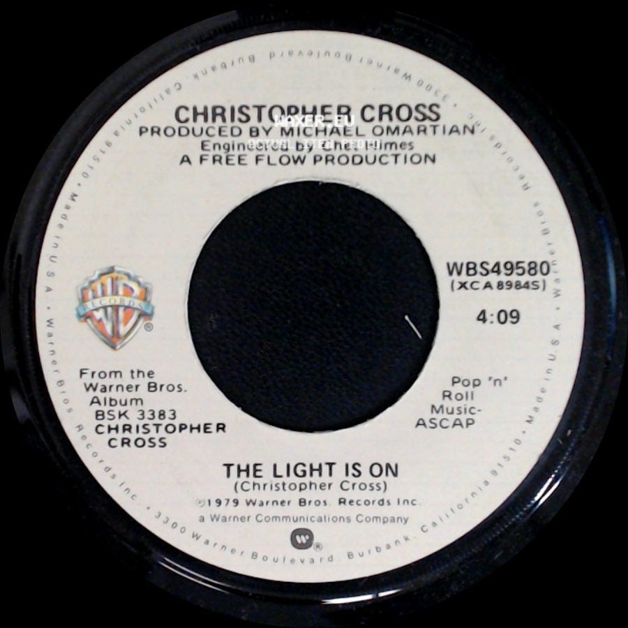 Christopher Cross - Never Be The Same / The Light Is On side B