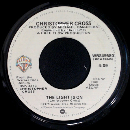Christopher Cross - Never Be The Same / The Light Is On side B