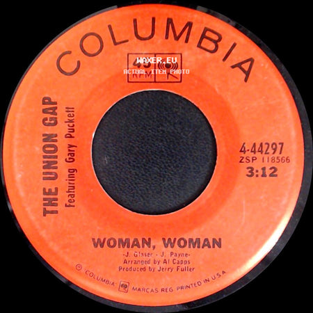 The Union Gap Featuring Gary Puckett - Don't Make Promises / Woman, Woman side B