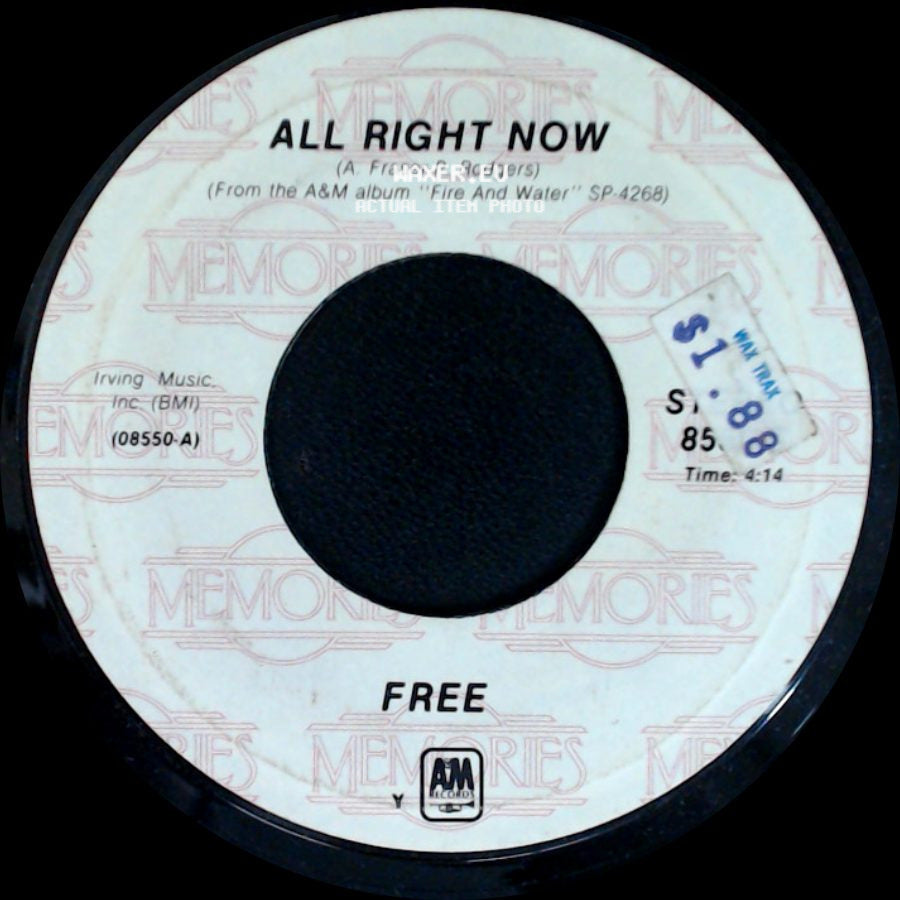 Free - The Stealer / All Right Now side B