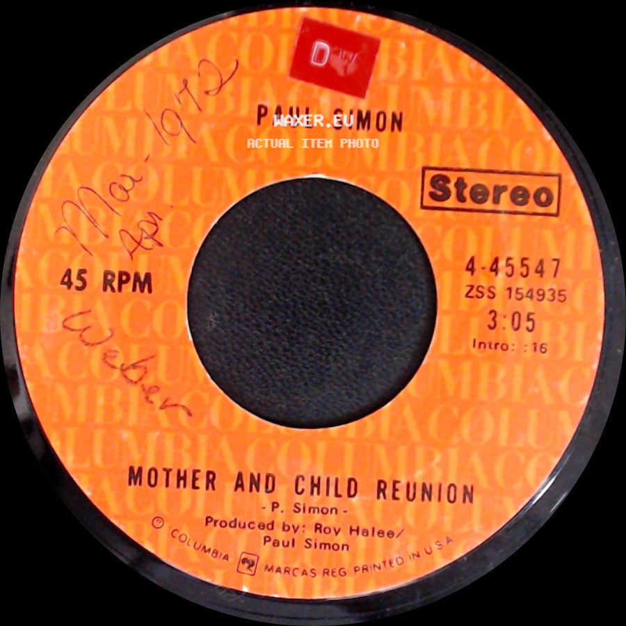 Paul Simon - Mother And Child Reunion / Paranoia Blues side A