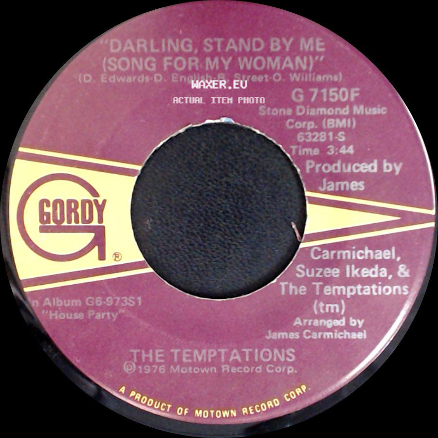 The Temptations - Up The Creek (Without A Paddle) / 'darling, Stand By Me (Song For My Woman)' side B