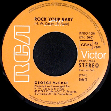 George Mccrae - Rock Your Baby / Rock Your Baby (Part 2) side A