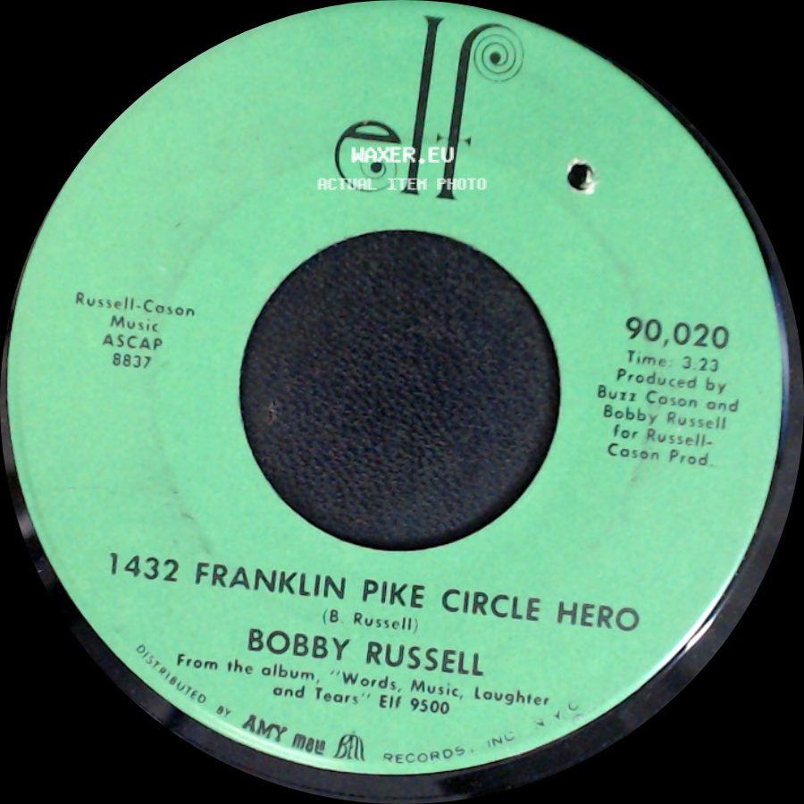 Bobby Russell - 1432 Franklin Pike Circle Hero / Let's Talk About Them side A