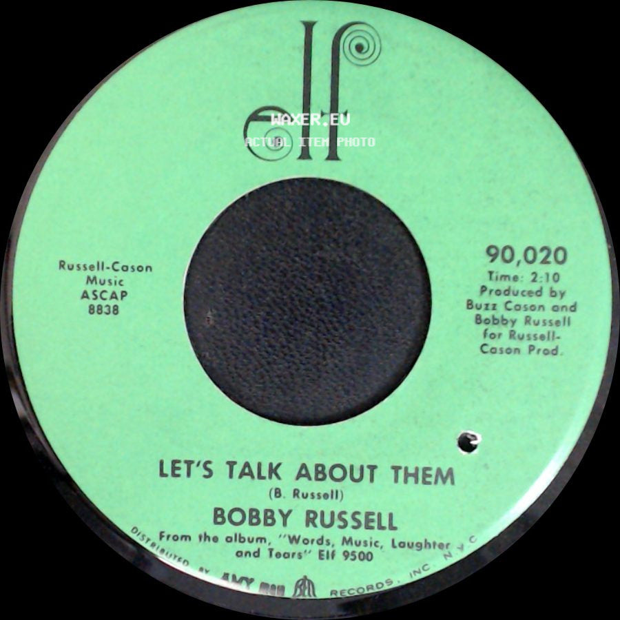 Bobby Russell - 1432 Franklin Pike Circle Hero / Let's Talk About Them side B
