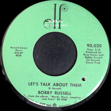 Bobby Russell - 1432 Franklin Pike Circle Hero / Let's Talk About Them side B
