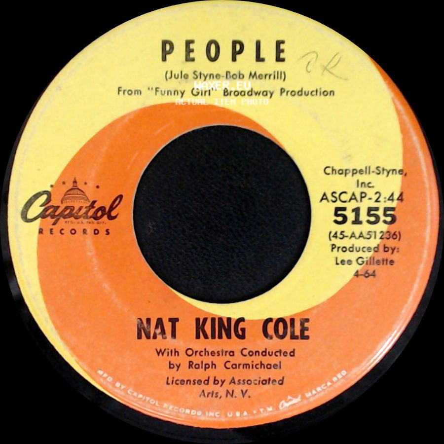 Nat King Cole - I Don't Want To Be Hurt Anymore / People side B