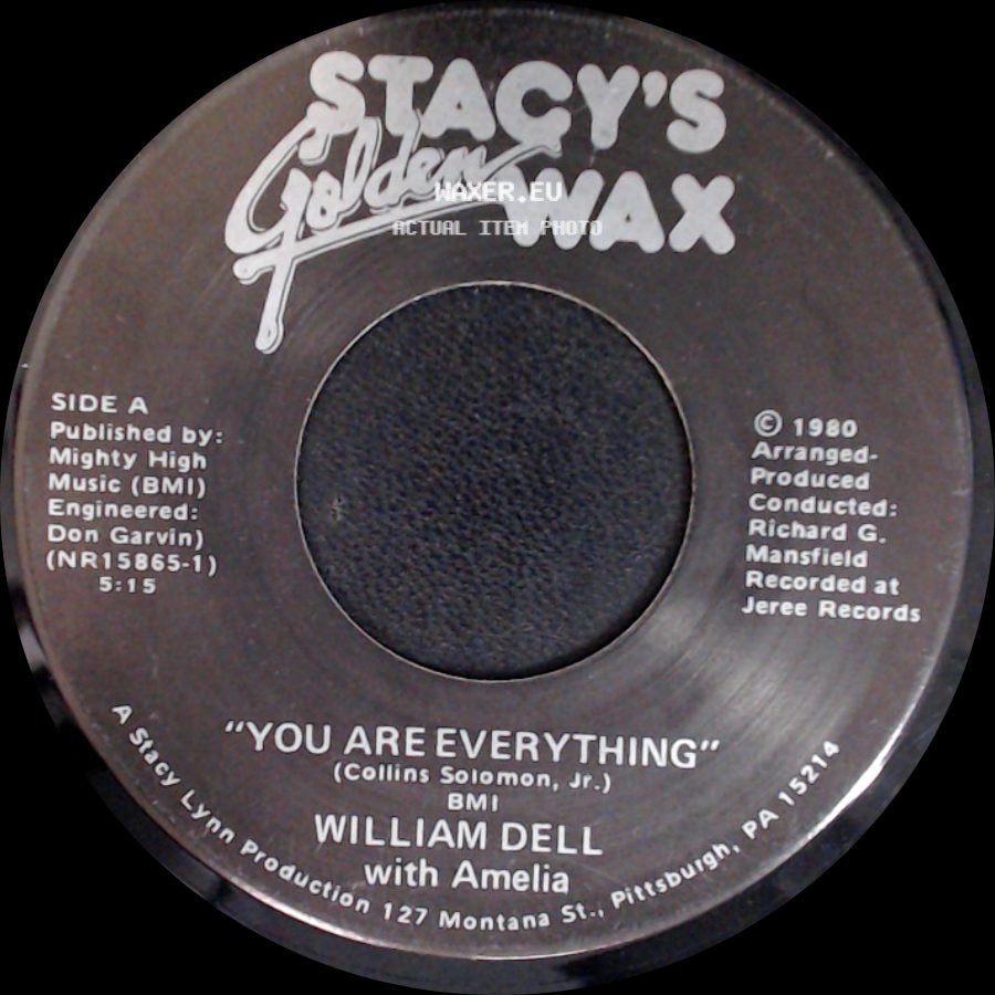 William Dell With Amelia / William Dell - You Are Everything / You Are My Life side A