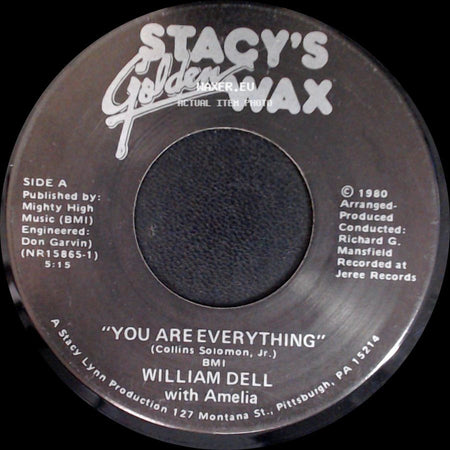William Dell With Amelia / William Dell - You Are Everything / You Are My Life side A