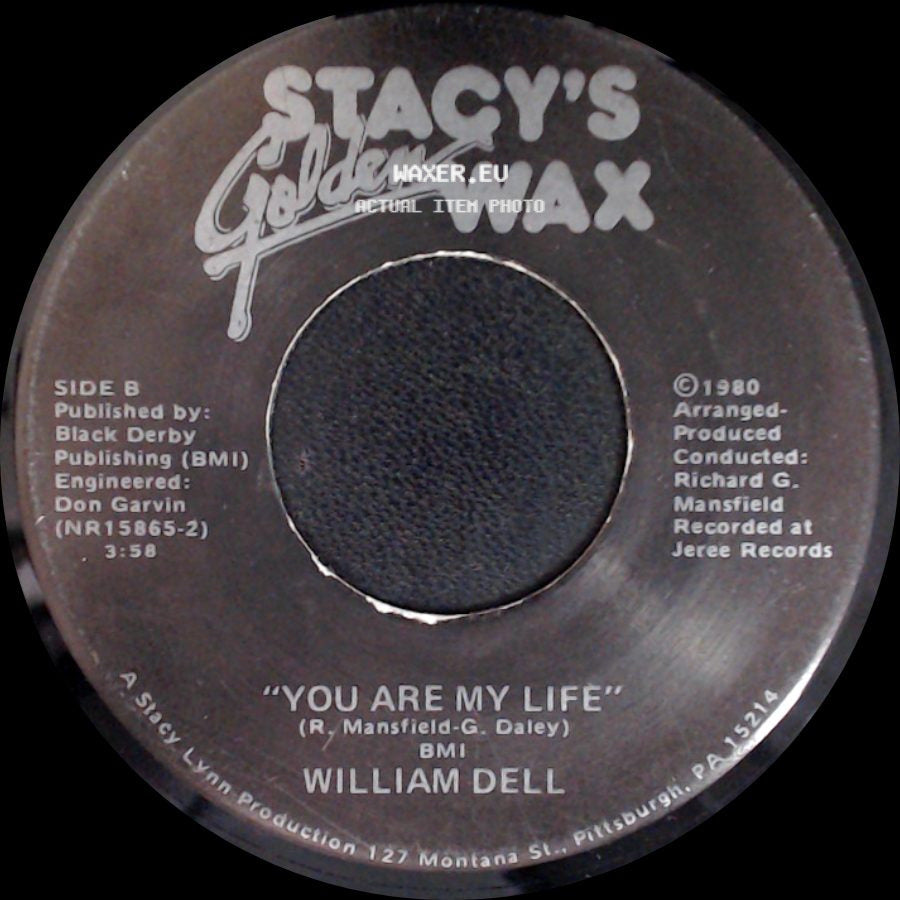 William Dell With Amelia / William Dell - You Are Everything / You Are My Life side B