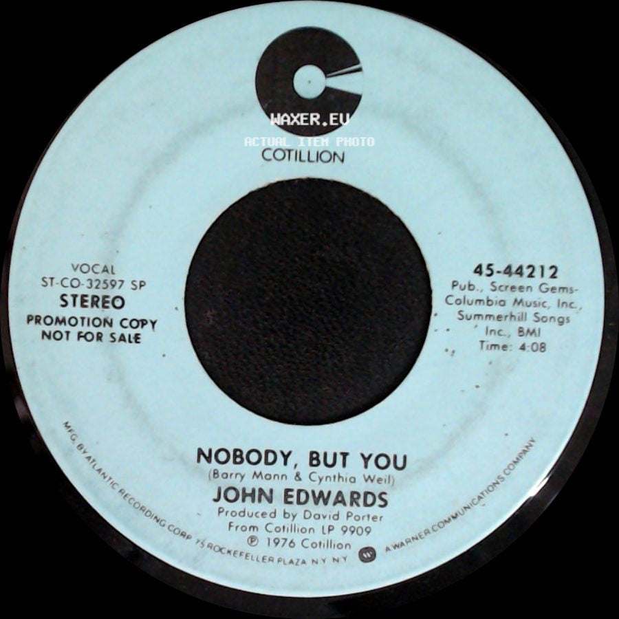 John Edwards - Nobody, But You / Nobody, But You side A