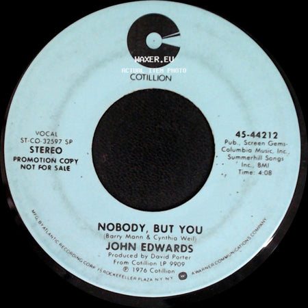 John Edwards - Nobody, But You / Nobody, But You side A