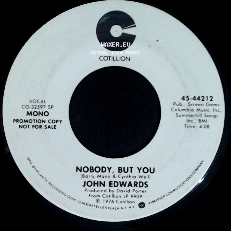 John Edwards - Nobody, But You / Nobody, But You side B