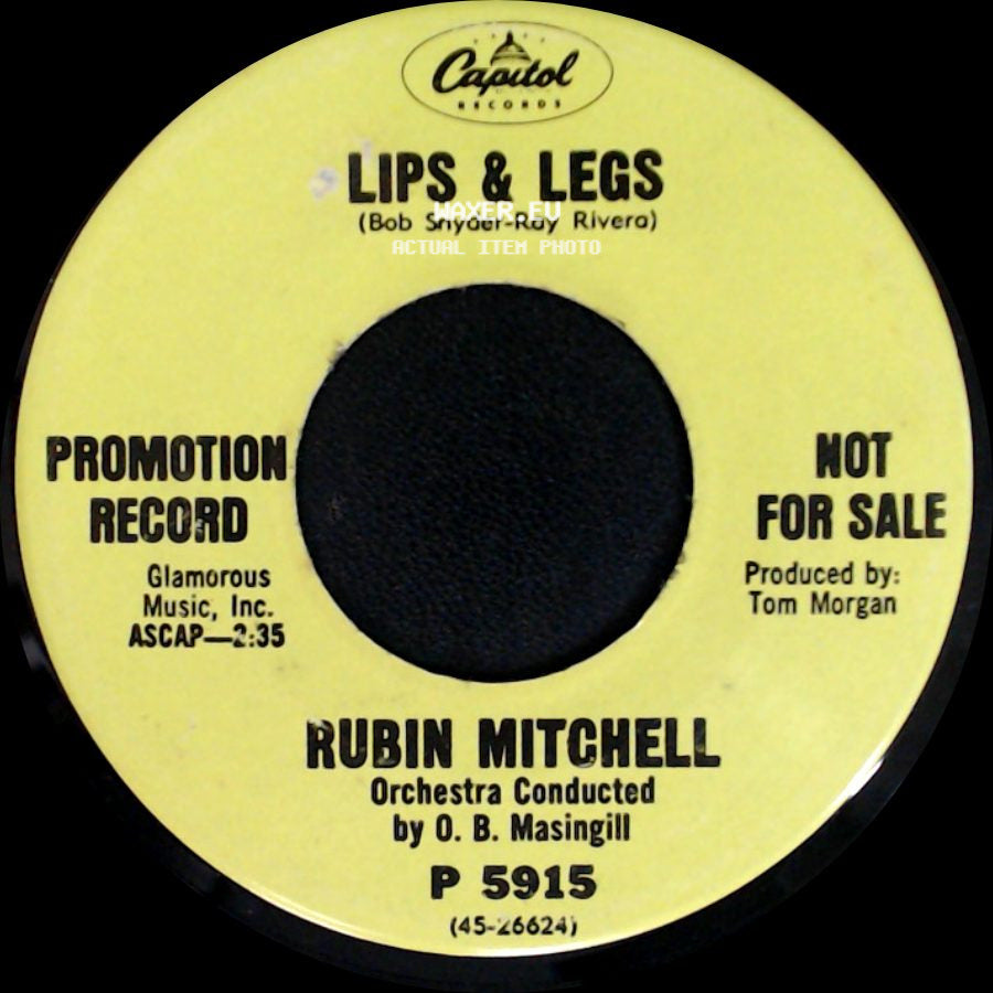 Rubin Mitchell - Dardanella / Lips & Legs side B