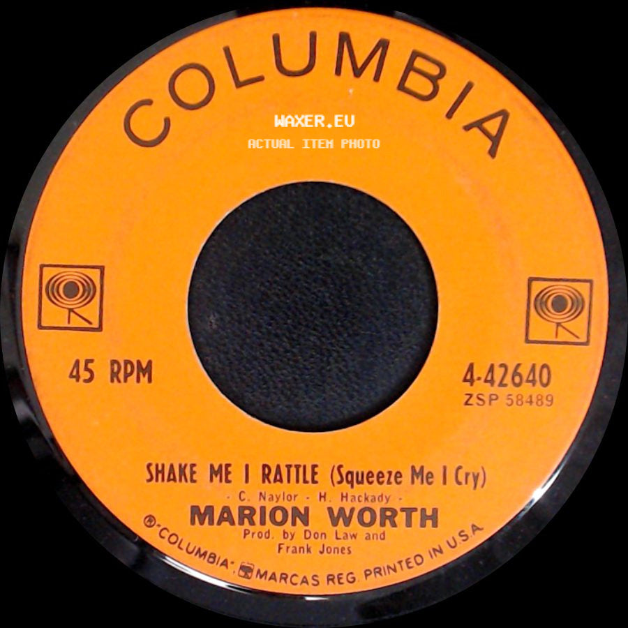 Marion Worth - Shake Me I Rattle (Squeeze Me I Cry) / Tennessee Teardrops side A